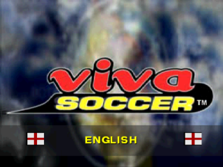Viva Soccer title screen for Playstation
